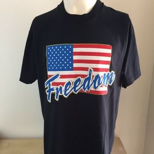 Vintage Screen Stars Freedom T Shirt Size XL